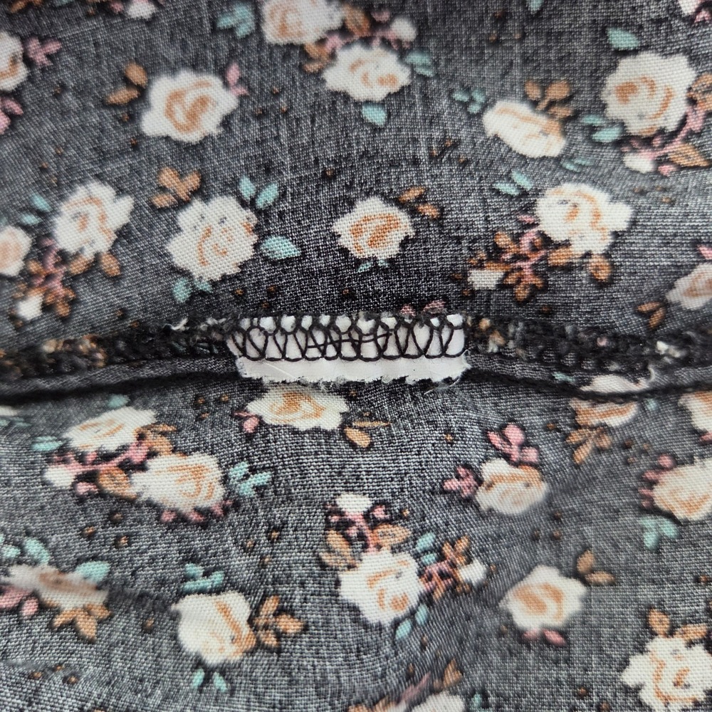 Natural Life Maxi Dress XL Floral Tiered Boho Button Cottagecore Peasant Coastal - Picture 14 of 15